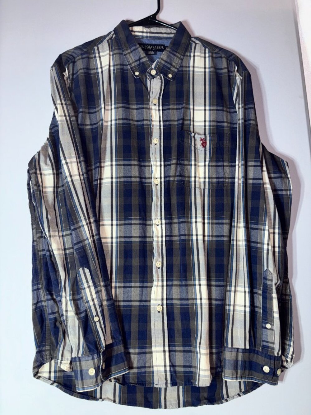 U.S. Polo Assn. Men's XL Plaid Button Down Shirt